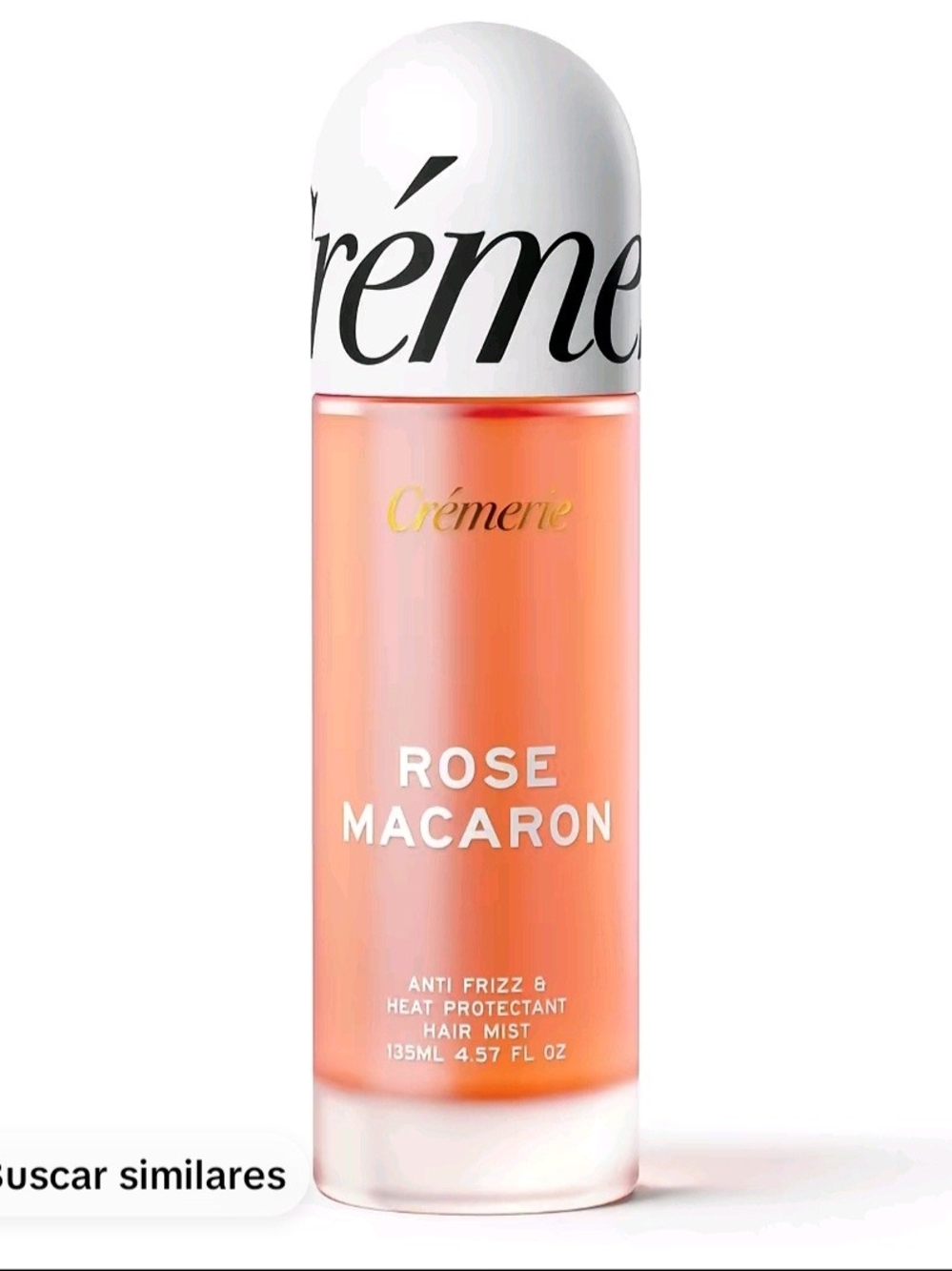 Rose Macaron Hair Mist — Peach-Pink Anti-Frizz & Heat Protectant